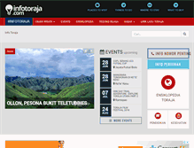 Tablet Screenshot of infotoraja.com